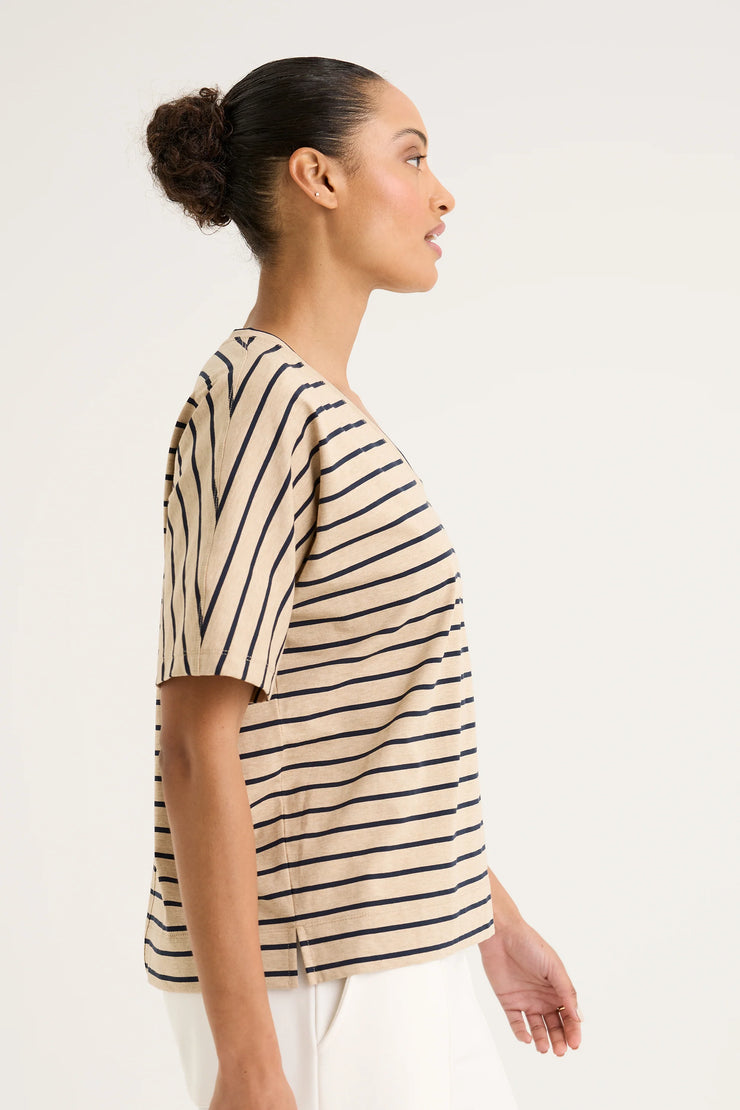 Top - Carbon Stripe Tee by Yarra Trail