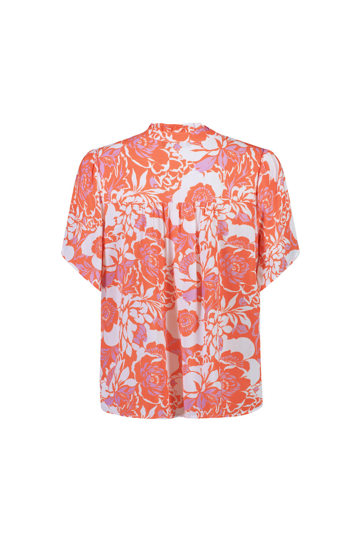 Top - Button Up with Petal SLV by Vassalli