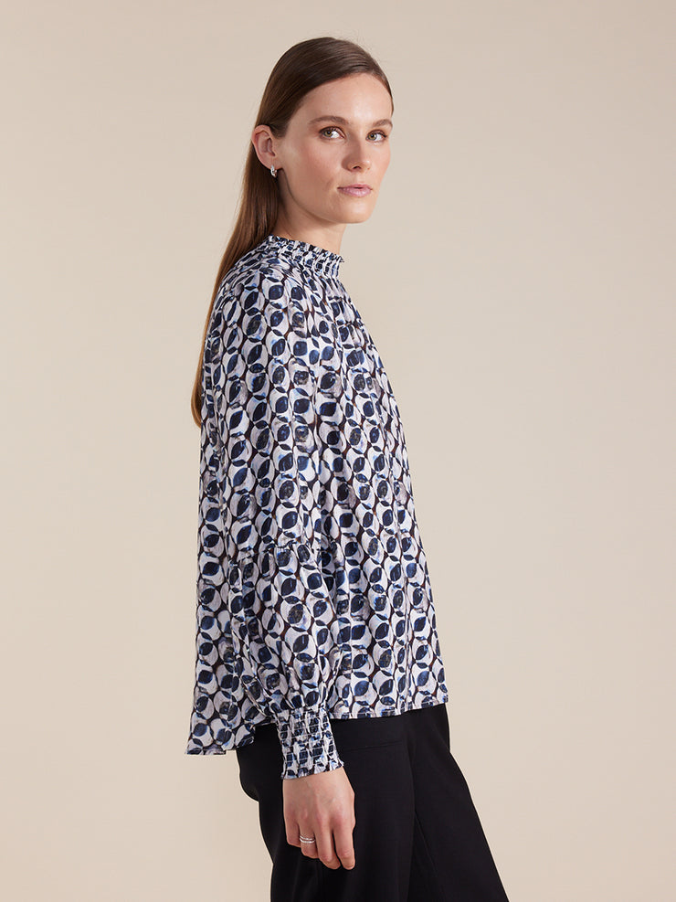 Top - Crystal Geo Shirred by Marco Polo