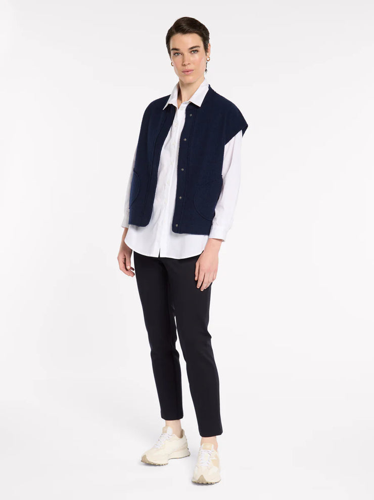 Vest - Boxy Boiled Wool by Marco Polo
