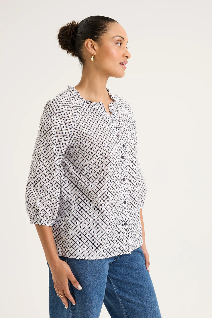 Top - Basalt Print by Yarra Trail