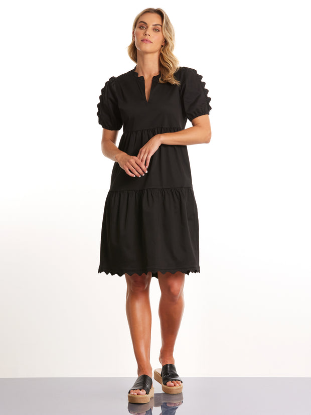 Dress - Scalloped Detail by Marco Polo