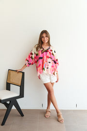 Top - Renee Blouse in Summer Blossom by COLLECTIVO