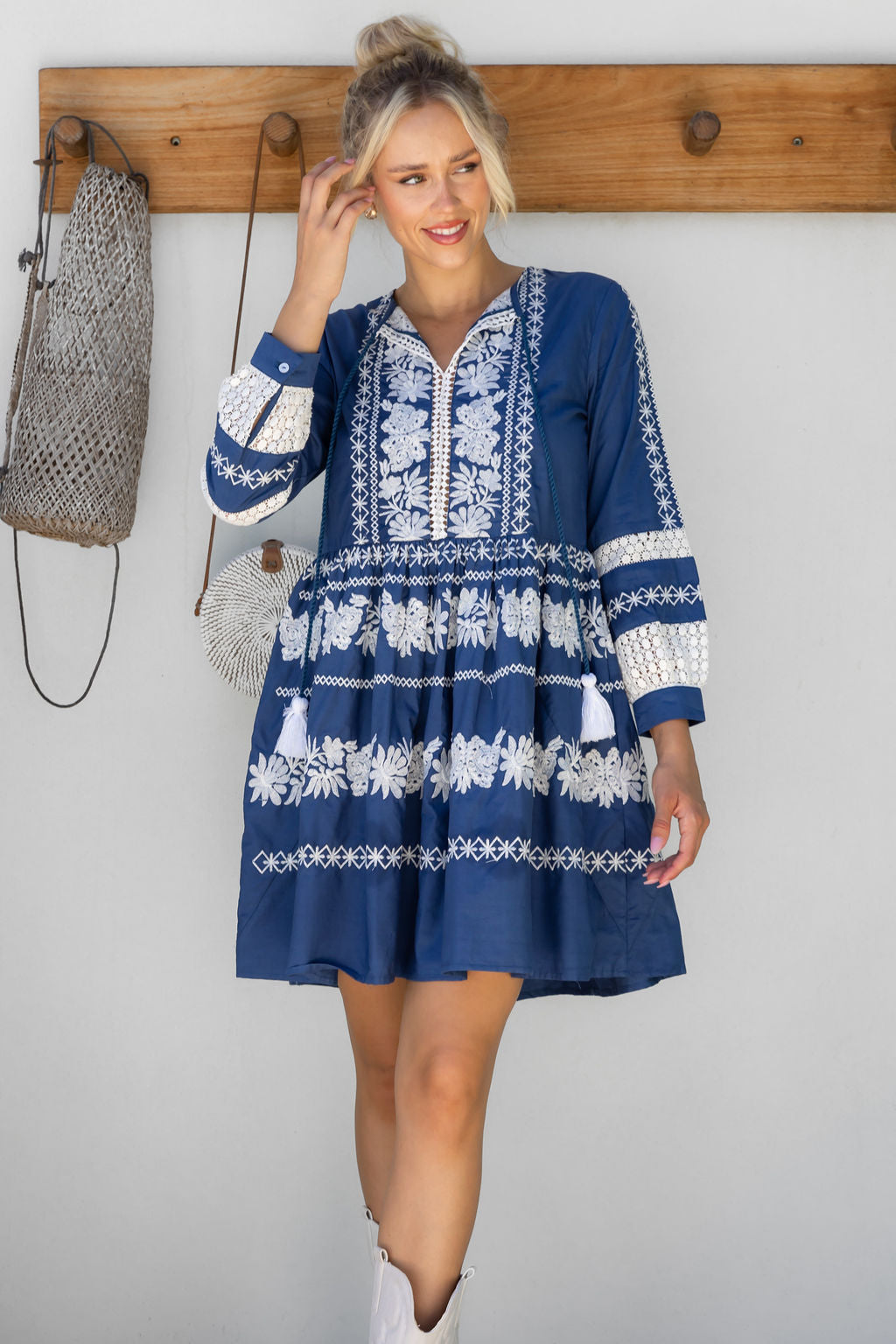 embroidered beach dress Alberta Ferretti Dress White main image 1