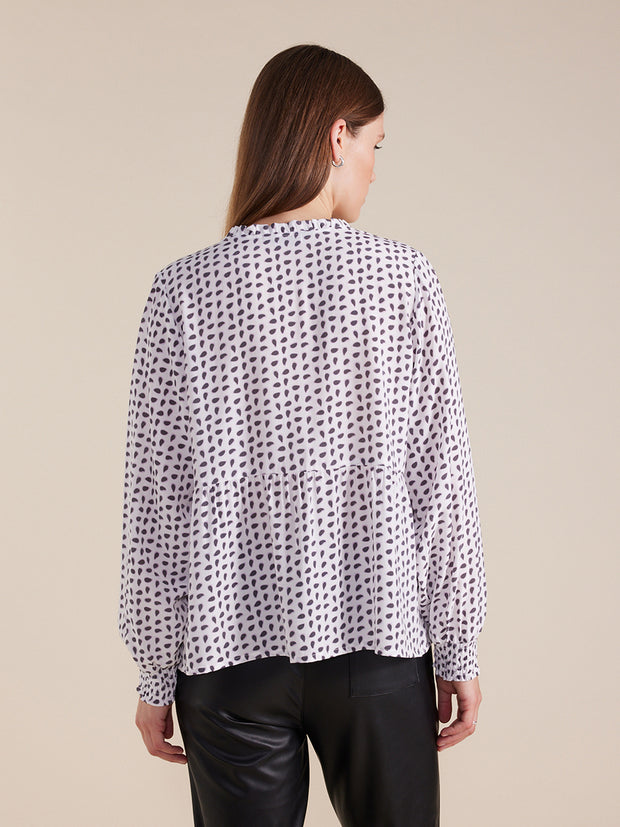 Top - Shirred SLV Petal by Marco Polo