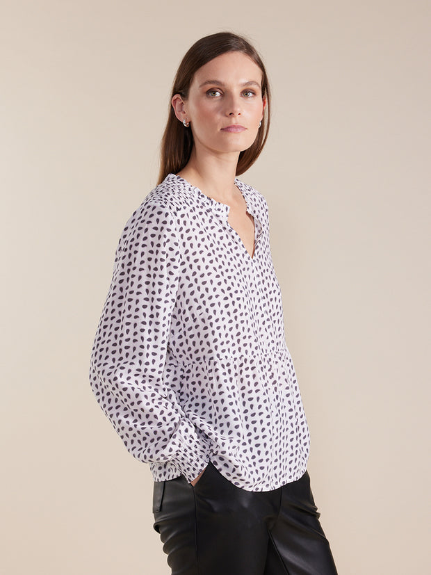 Top - Shirred SLV Petal by Marco Polo