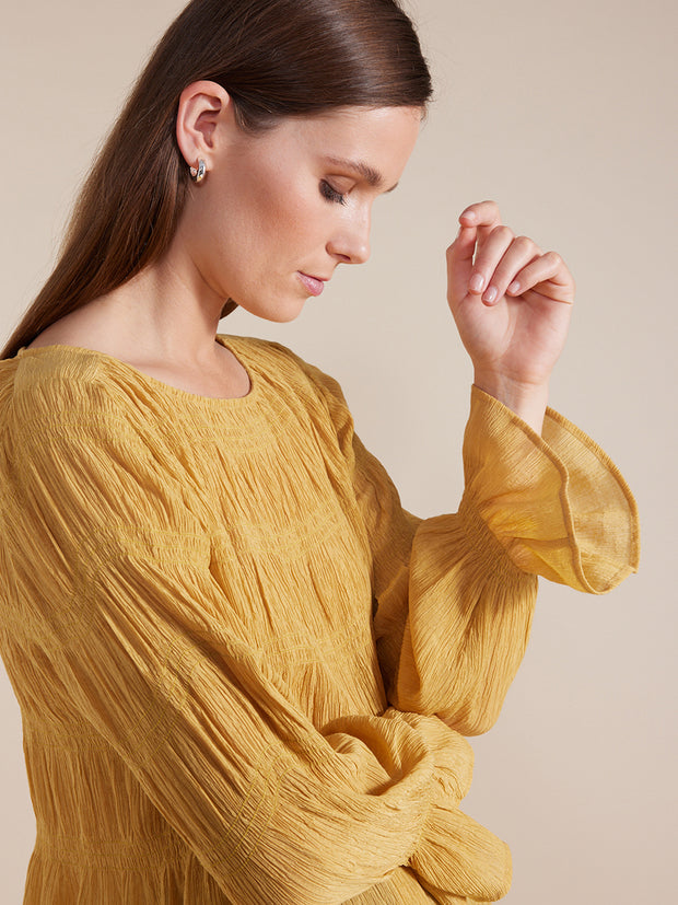 Top - L/S Pleated Dressy by Marco Polo
