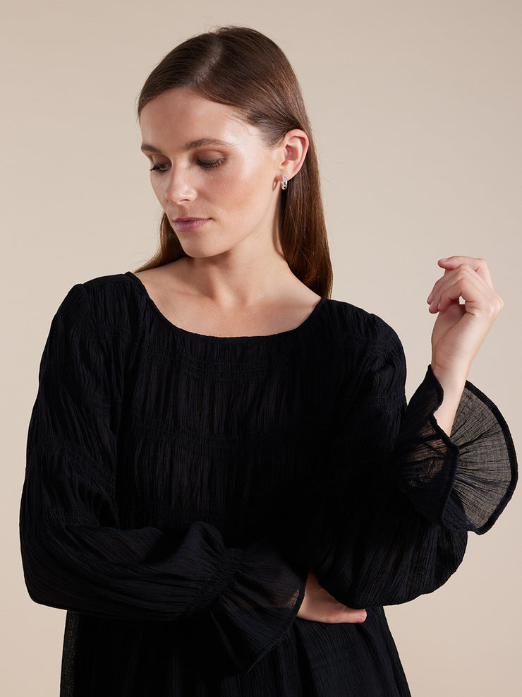 Top - L/S Pleated Dressy by Marco Polo