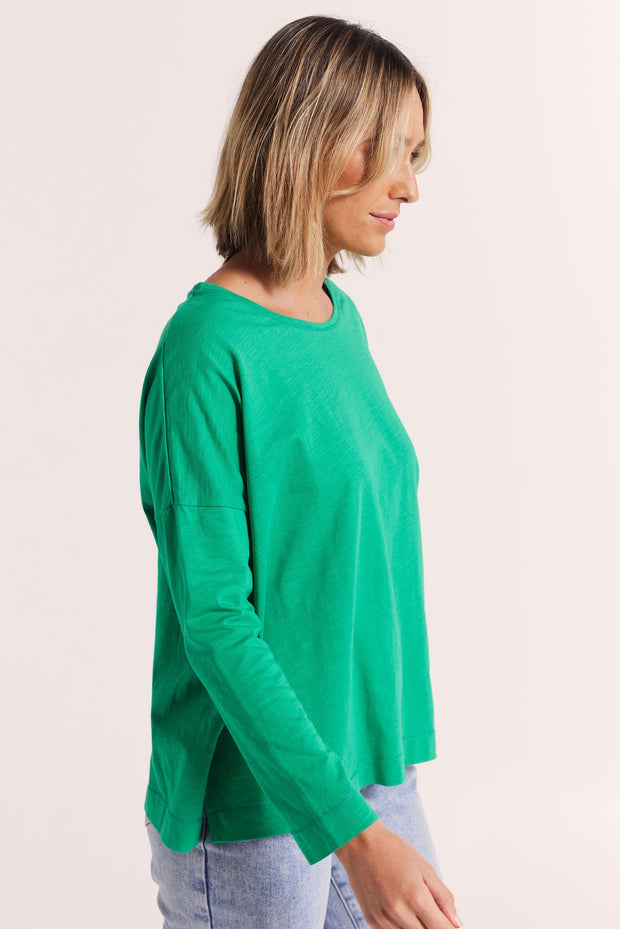 Top - Cotton Slub L/S Tee by Wear Colour