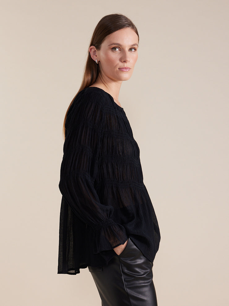 Top - L/S Pleated Dressy by Marco Polo