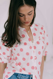 Top - Pink & White Spot by Joop & Gypsy