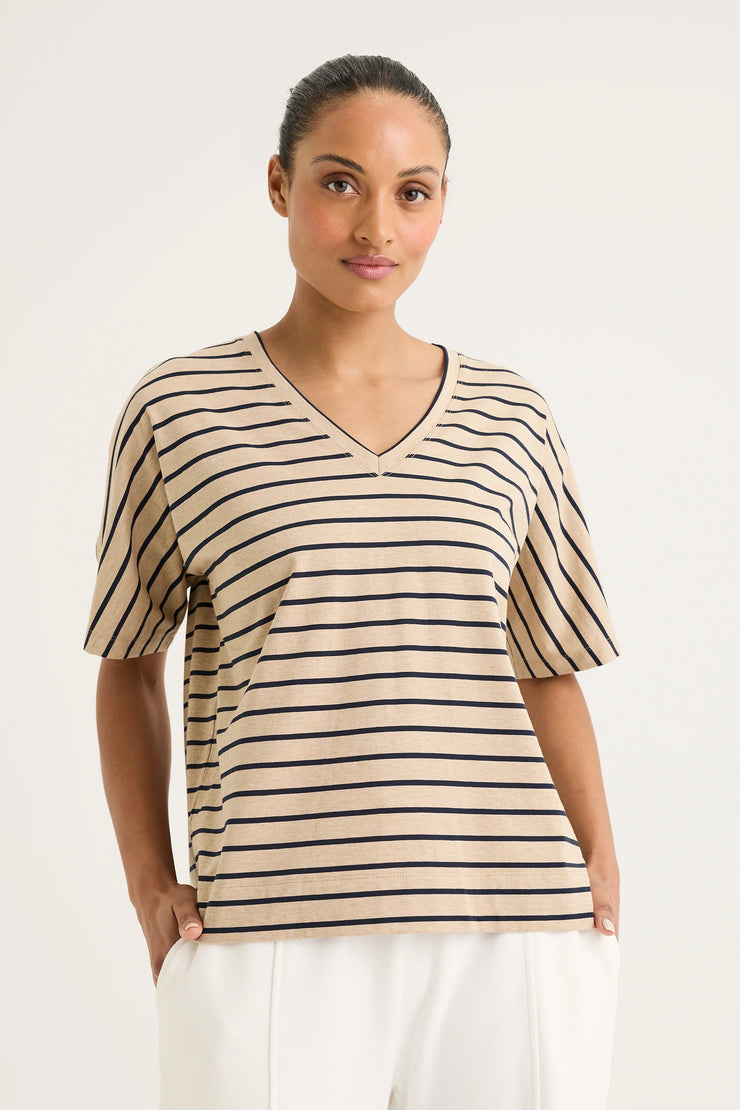 Top - Carbon Stripe Tee by Yarra Trail