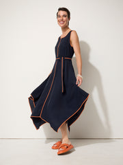 Dress - Waterfall Trim by MARCO POLO