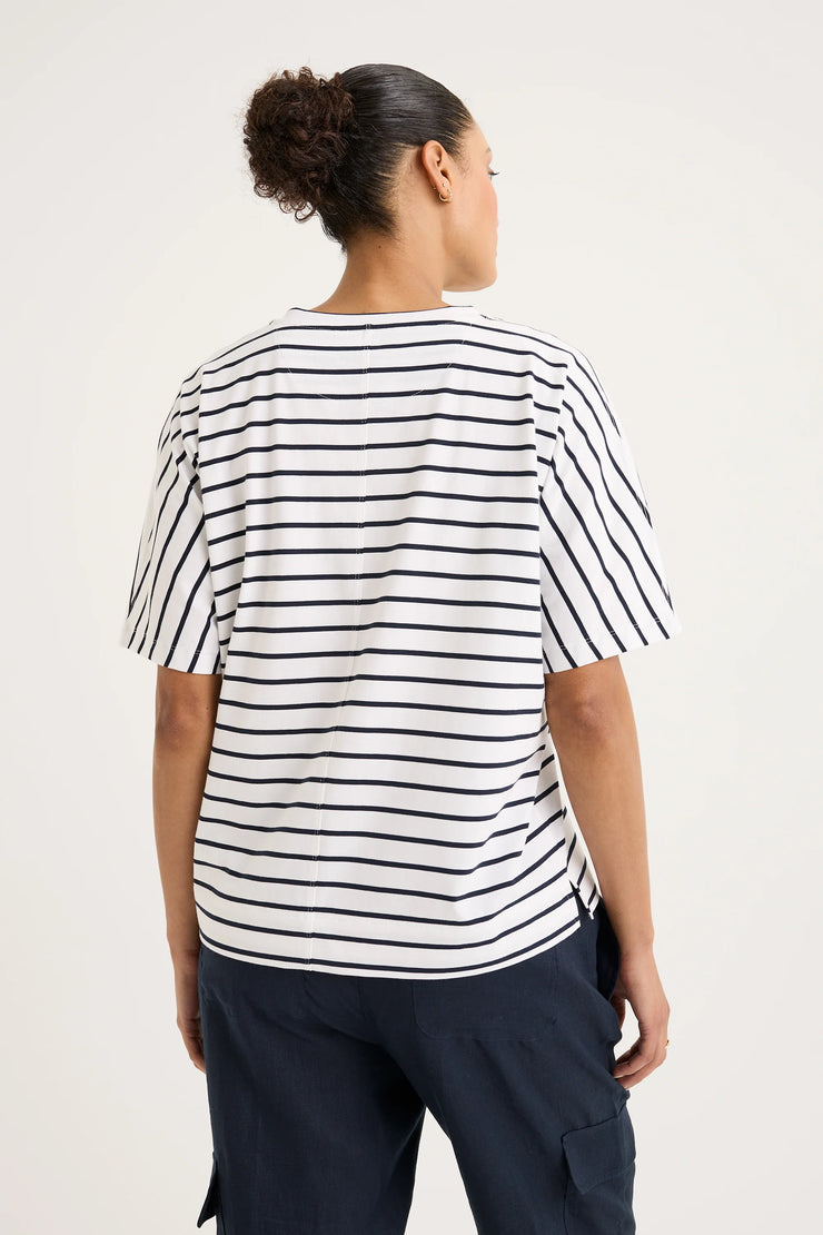 Top - Carbon Stripe Tee by Yarra Trail