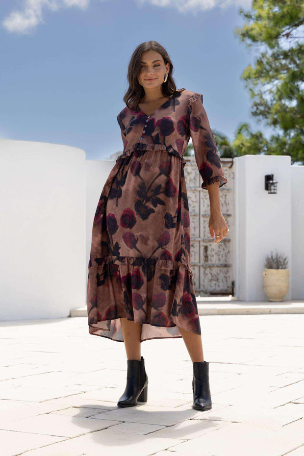 Dress - Rose Print