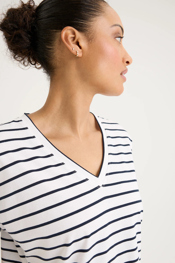 Top - Carbon Stripe Tee by Yarra Trail