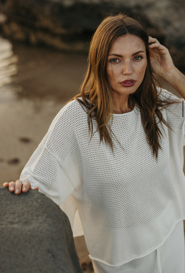 Top - Nautilus Short Sleeve Pullover by Talamaya