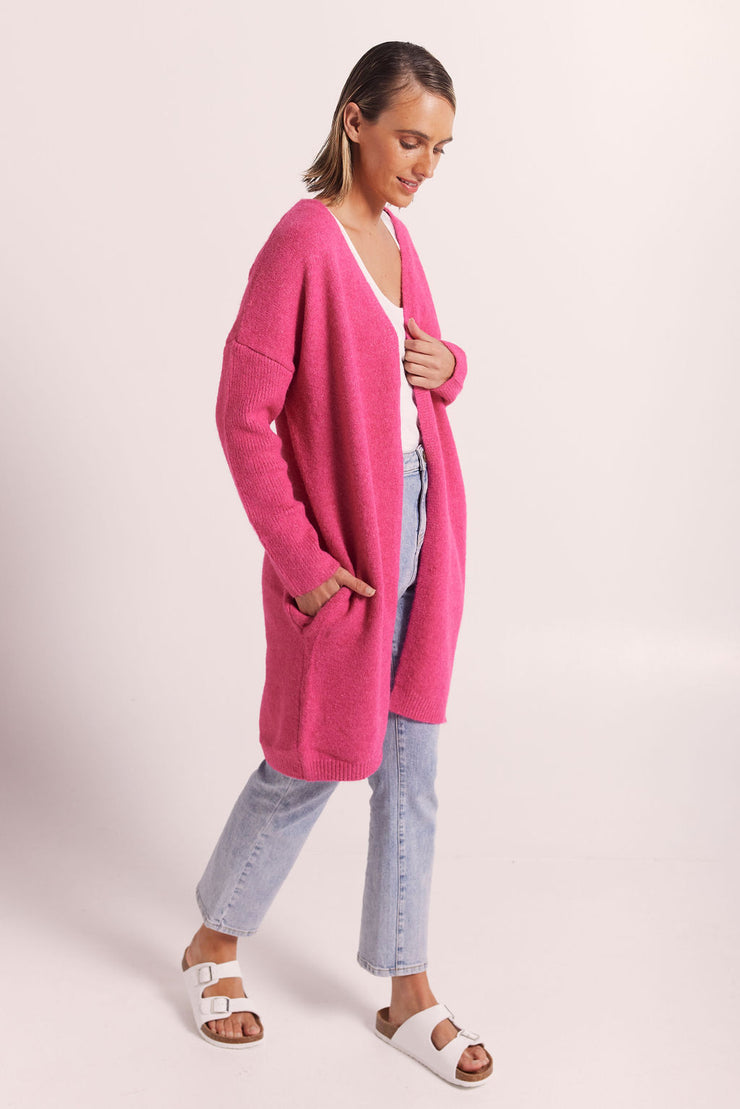 Cardigan - Long Wool Blend by Wear Colour