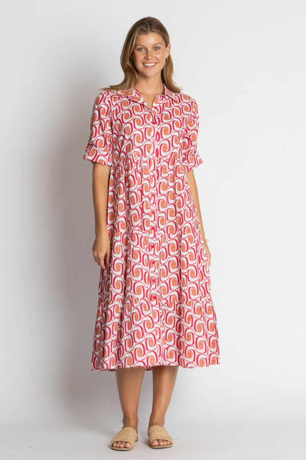Dress - Nashville Cotton Button Midi