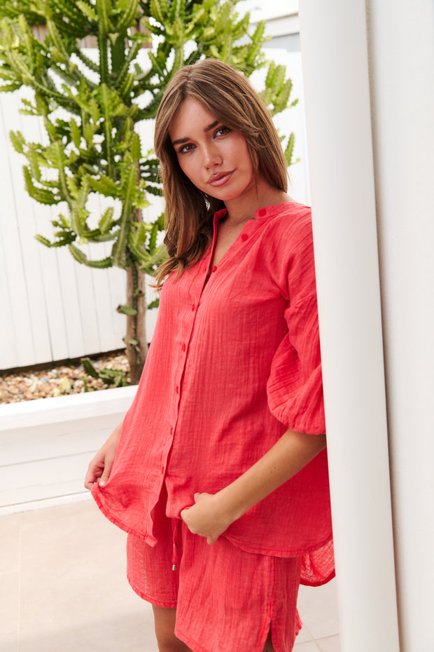 Top - Avery Cotton Shirt by COLLECTIVO