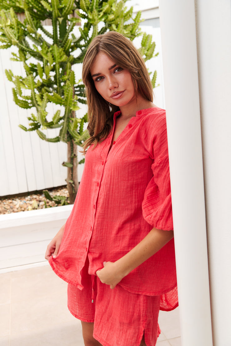Top - Avery Cotton Shirt by COLLECTIVO