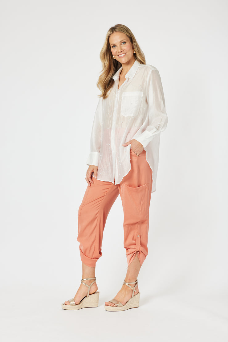 Top - Pearl Voille Shirt by Hammock & Vine