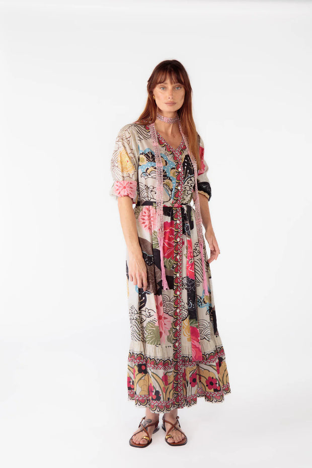 Dress - Perennes Shirt Maxi Dress by Rubyyaya