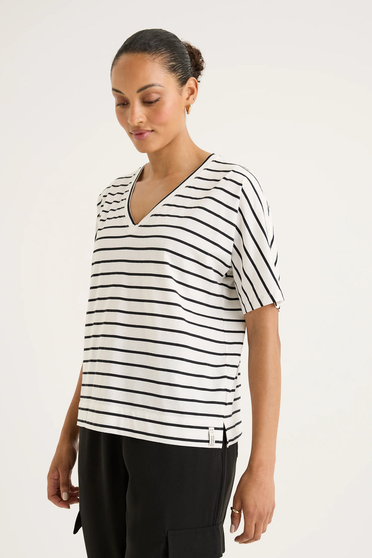 Top - Carbon Stripe Tee by Yarra Trail