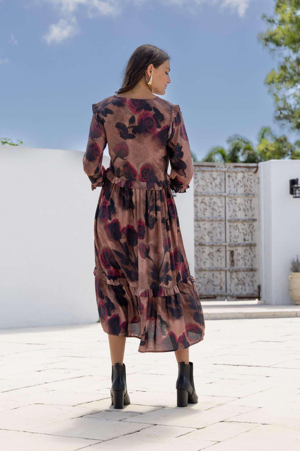 Dress - Rose Print