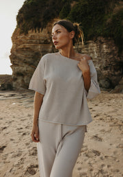 Top - Nautilus Short Sleeve Pullover by Talamaya