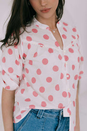 Top - Pink & White Spot by Joop & Gypsy
