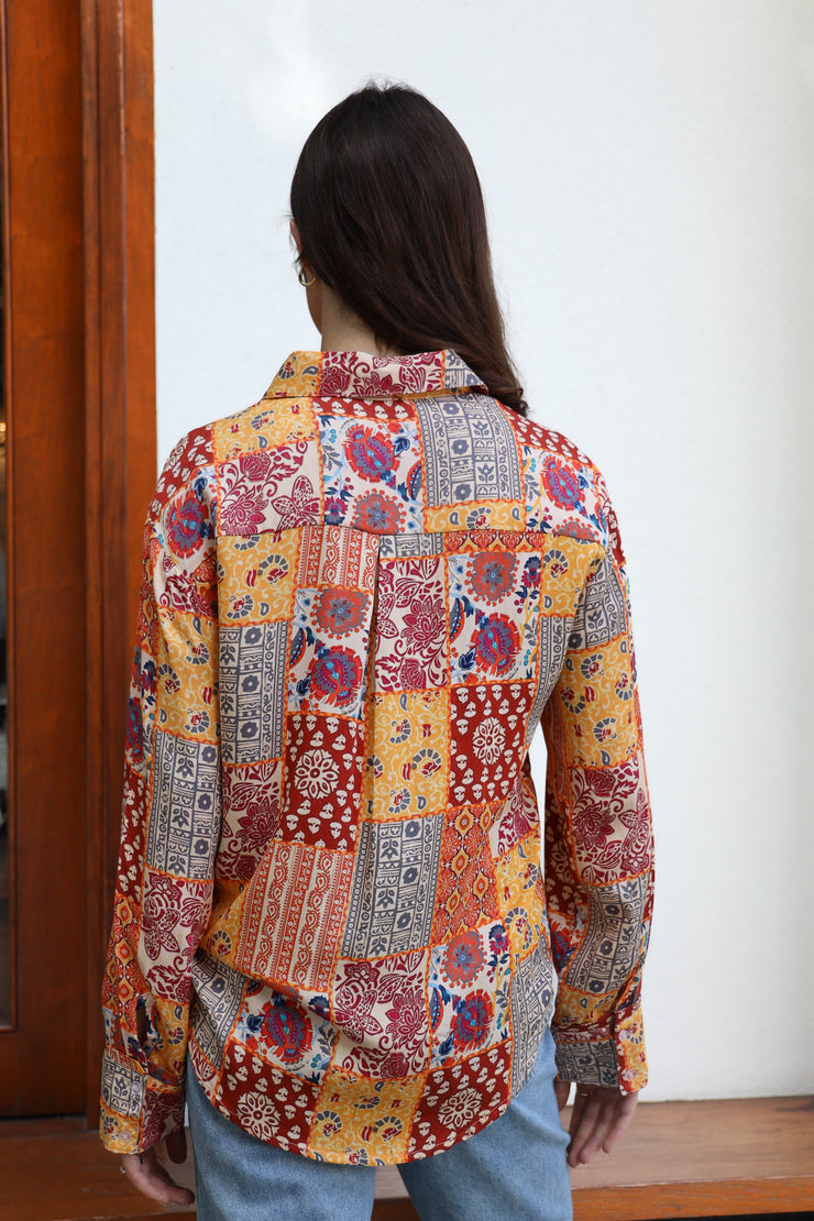 Top - Patch Print Shirt by Joop and Gypsy