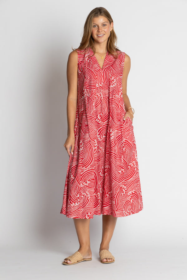 Dress - Casper Midi Cotton