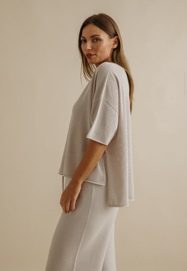 Top - Nautilus Short Sleeve Pullover by Talamaya