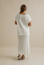 Top - Waves Pleat Pull Over by Talamaya