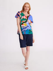 Top - Crane Print Tee by Yarra Trail