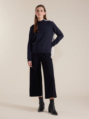 Pant - 7/8 Wide Leg Ponte by Marco Polo