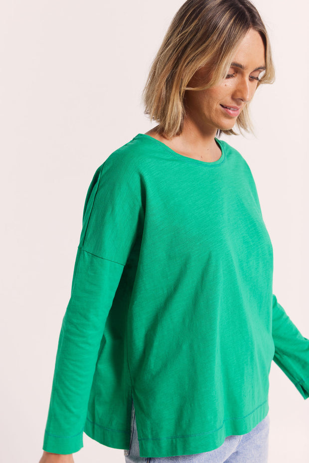 Top - Cotton Slub L/S Tee by Wear Colour