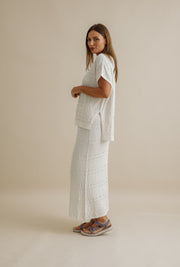 Top - Waves Pleat Pull Over by Talamaya
