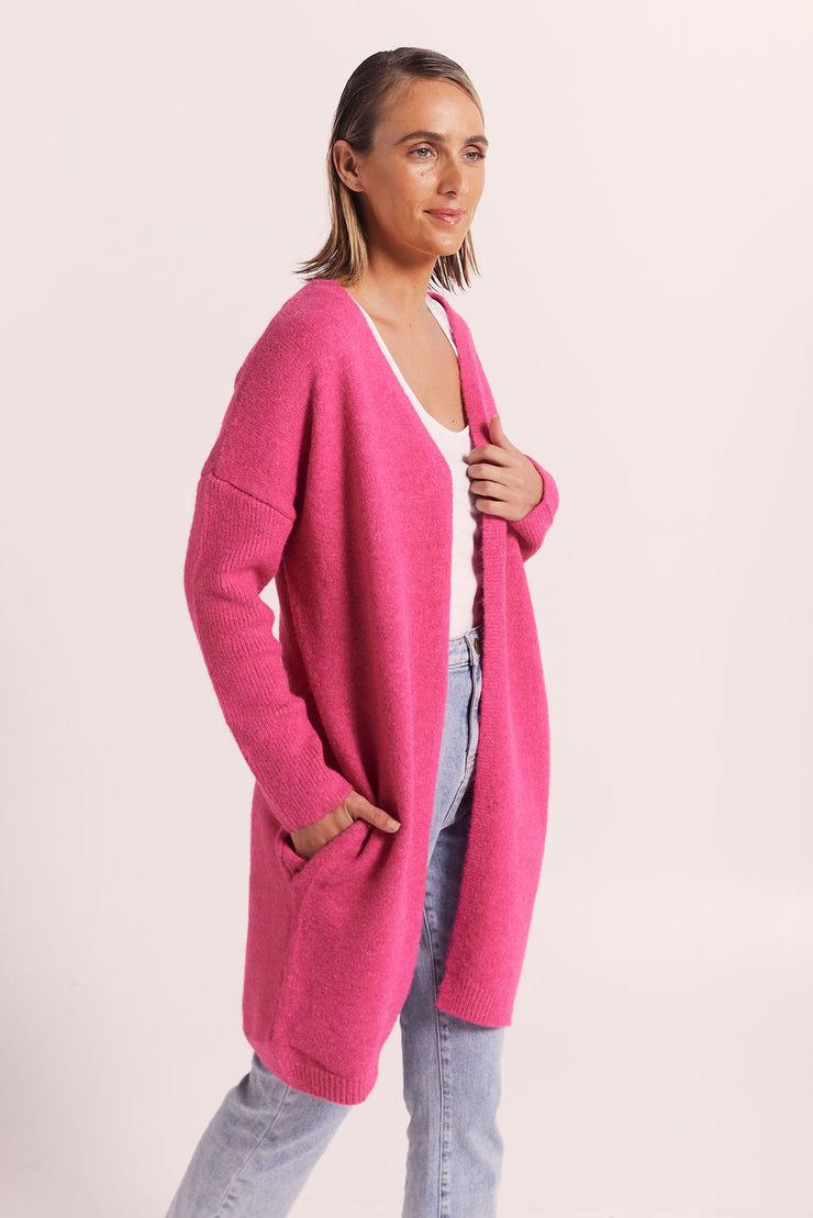 Cardigan - Long Wool Blend by Wear Colour