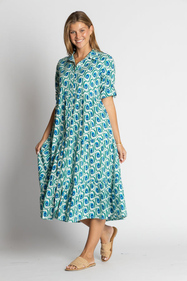 Dress - Nashville Cotton Button Midi