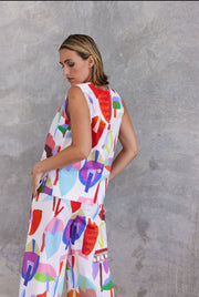 Top - Sailboat Cotton SL BTN Back by Wear Colour