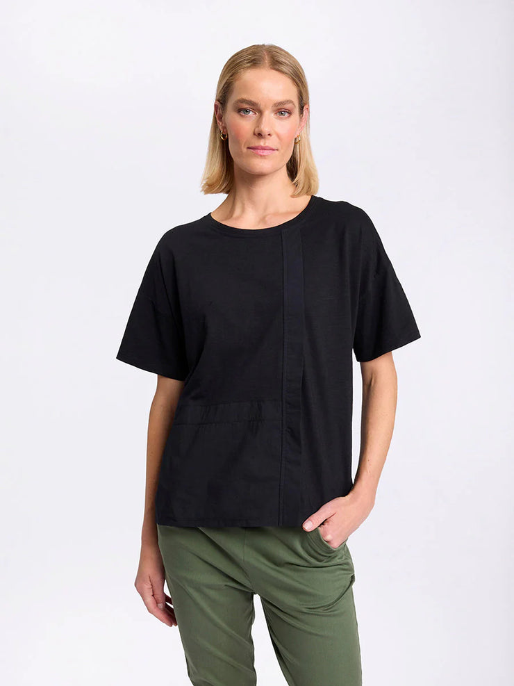 Top - S/S Spliced Tee by MARCO POLO