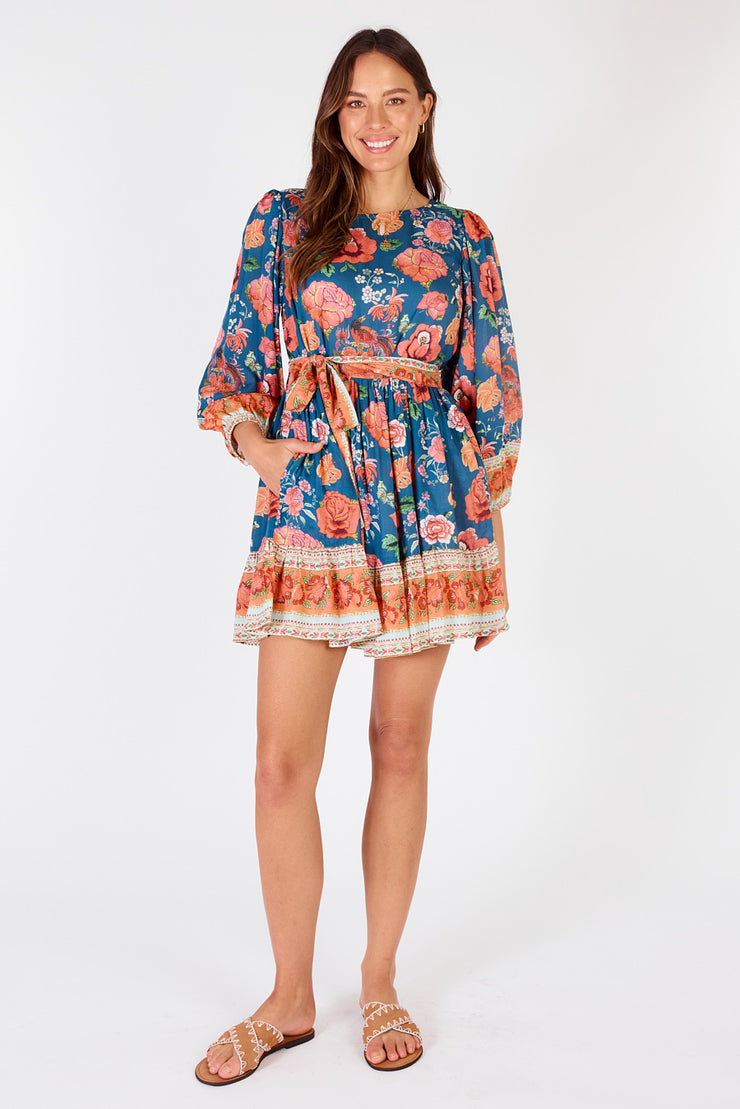 Dress - Mexican Flower Mini Multi by Rubyyaya