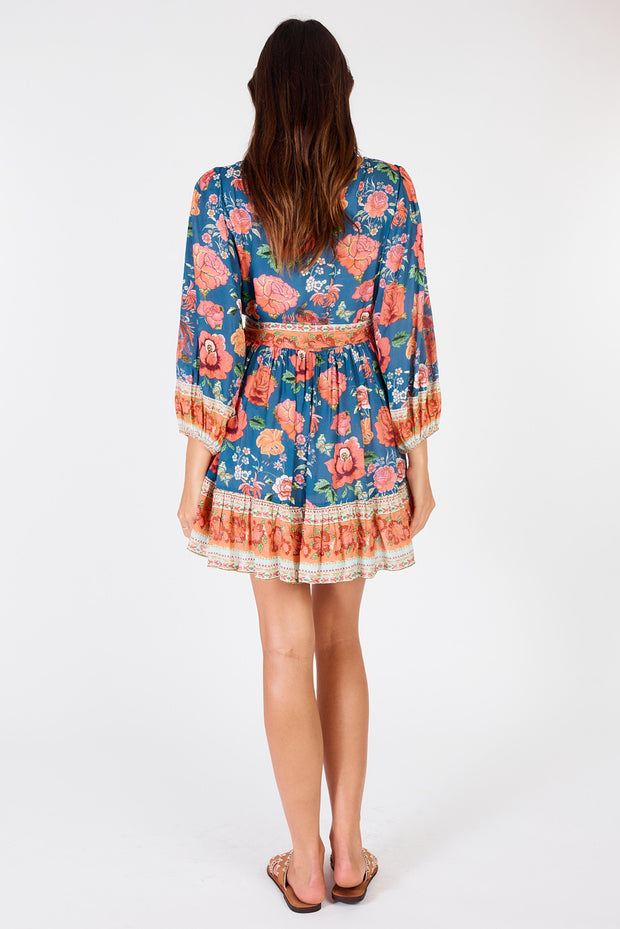 Dress - Mexican Flower Mini Multi by Rubyyaya