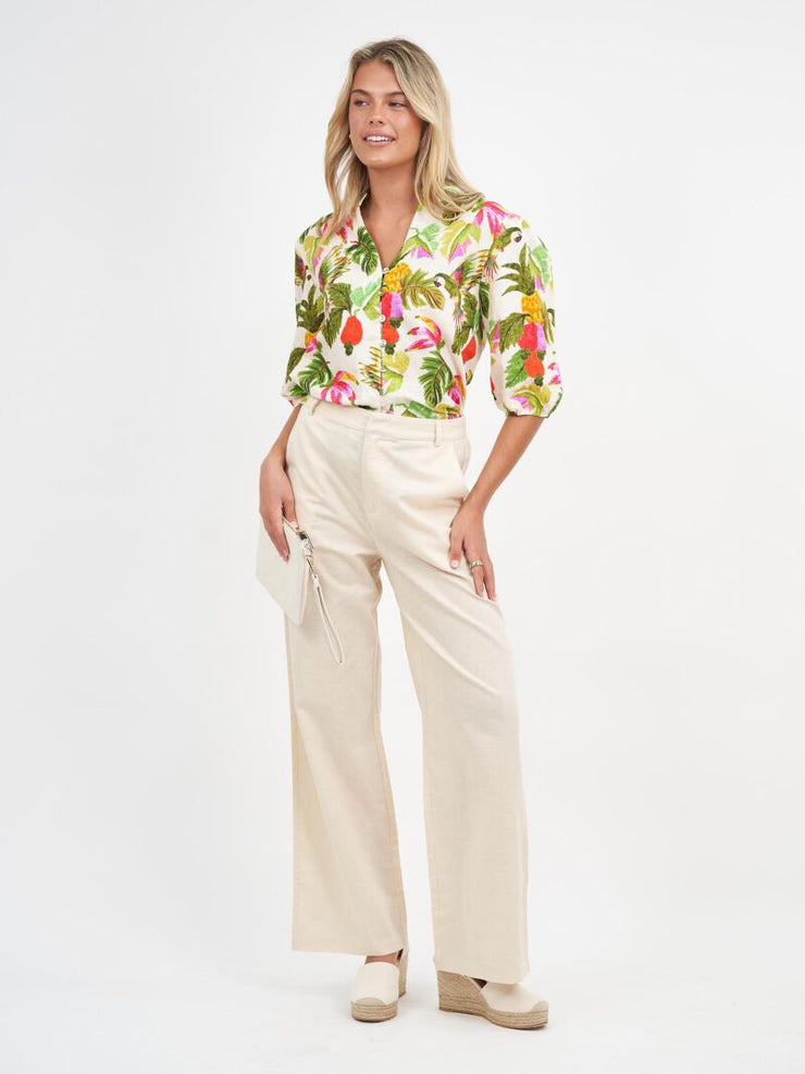 Top - Linen Tropic