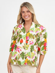 Top - Linen Tropic