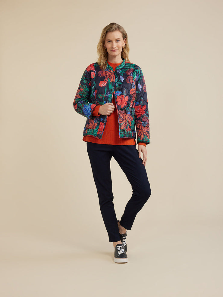 Jacket - Dark Floral Print by Yarra Trail