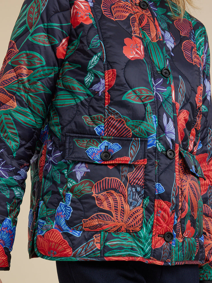 Jacket - Dark Floral Print by Yarra Trail