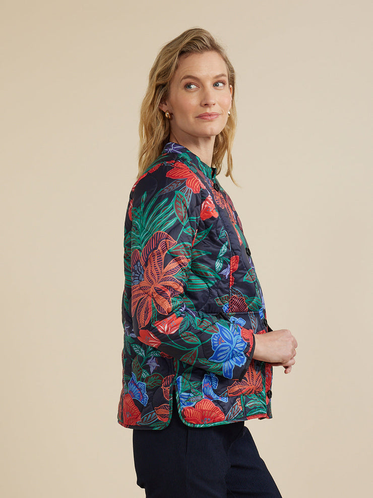 Jacket - Dark Floral Print by Yarra Trail